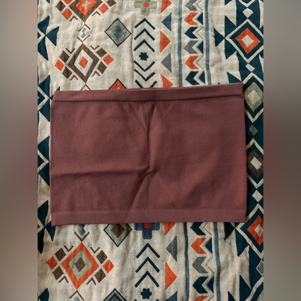 Bozzolo Terracotta Ribbed Tube Top